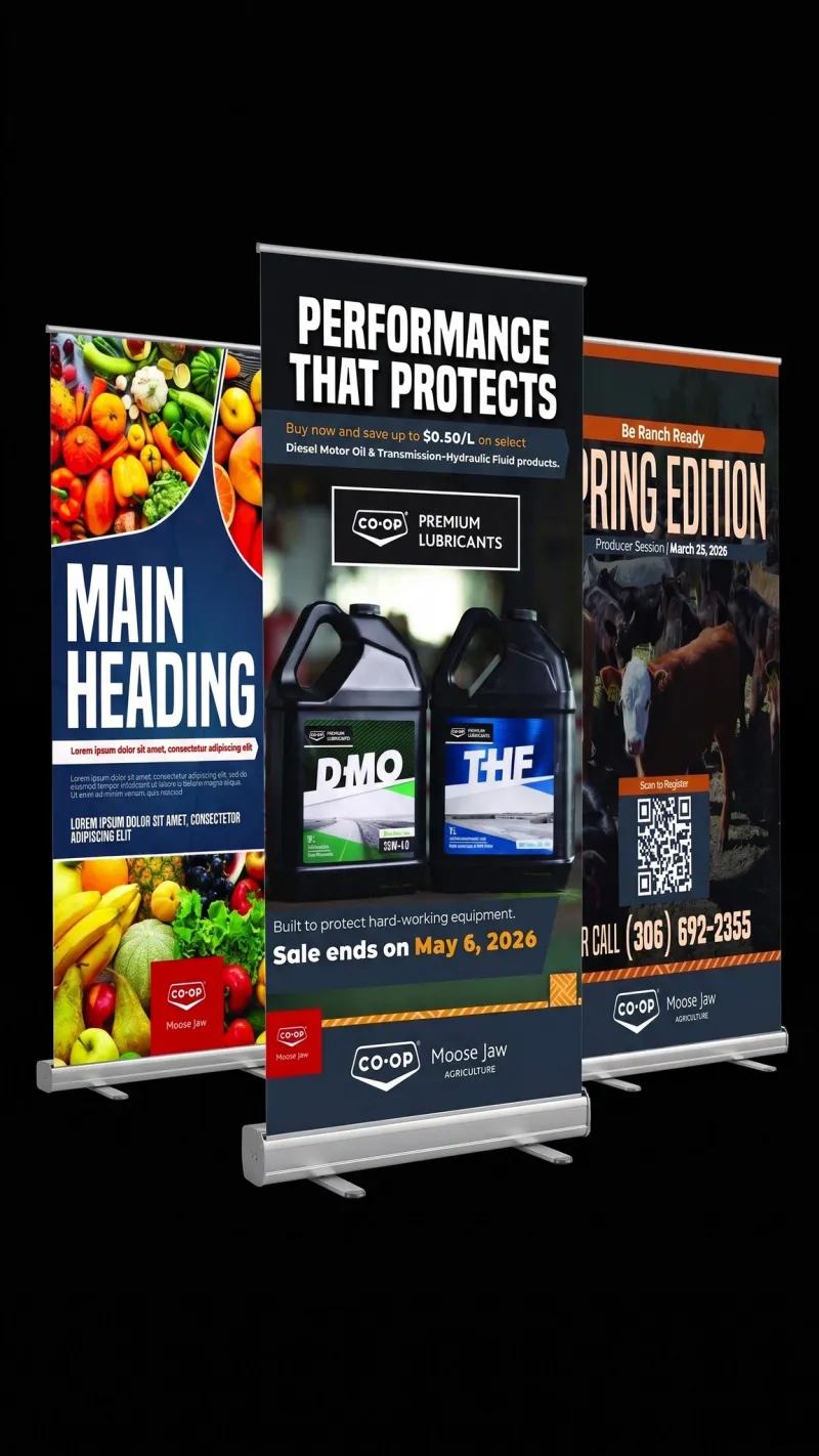 Roll-up banner series