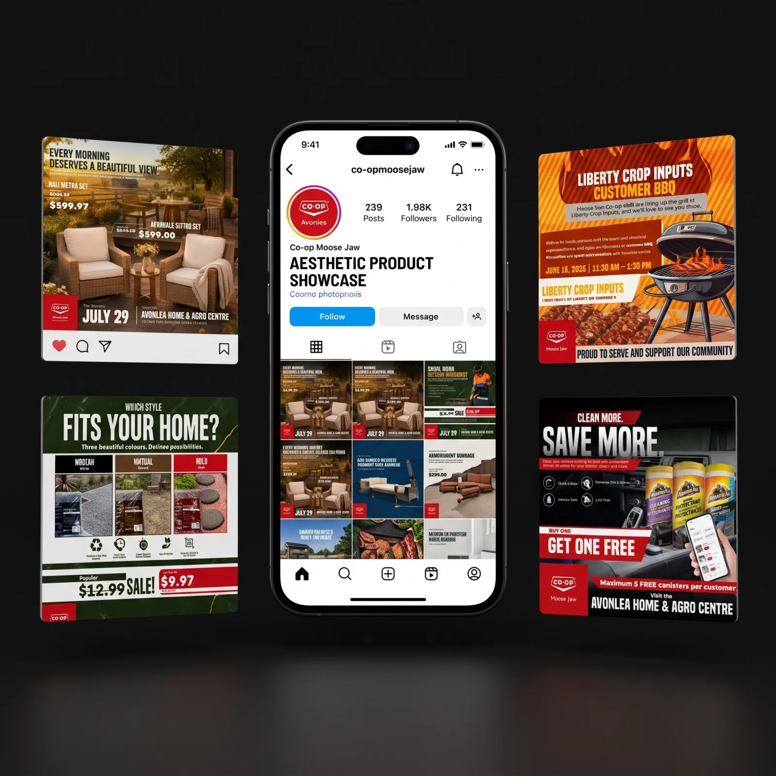 Instagram grid system