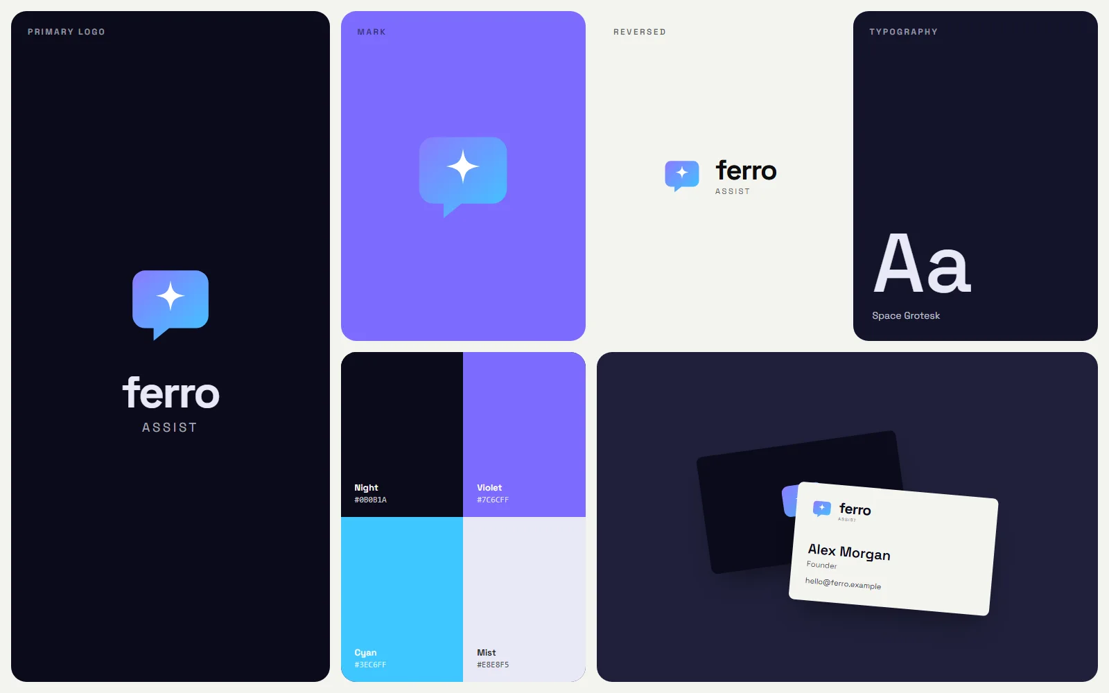Brand identity board (concept)